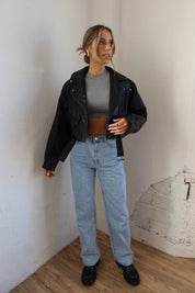 RESTOCKED : Zayna Leather Moto Jacket