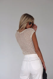 Lianna Crochet Knit Reversible Top