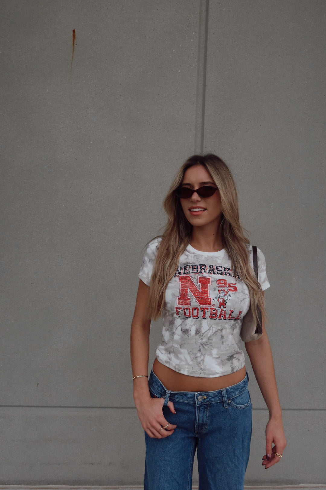 Nebraska Football Camo Baby Tee