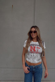 Nebraska Football Camo Baby Tee