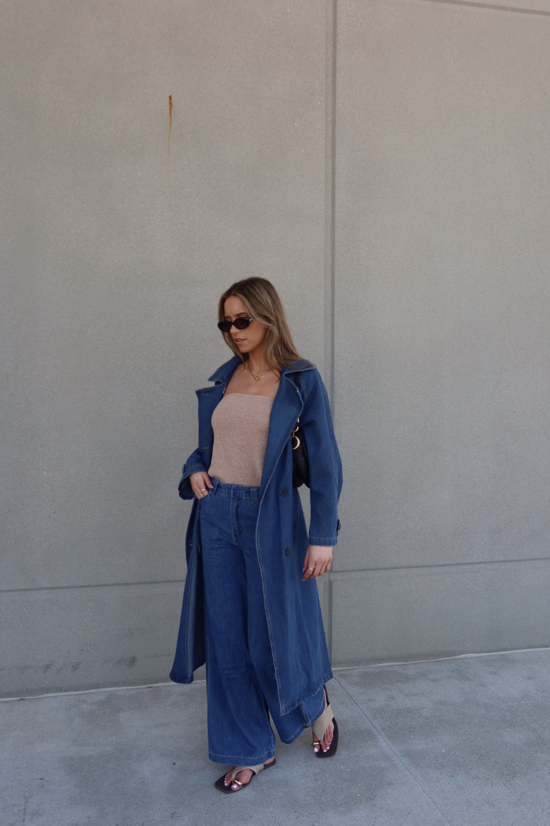 Keaton Wide Leg Denim Pants