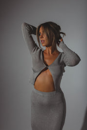 Xandra Shimmer Knit Top