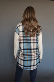 Kalen Contrast Plaid Shacket