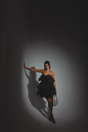 Lily Rose Strapless Tiered Mini Dress