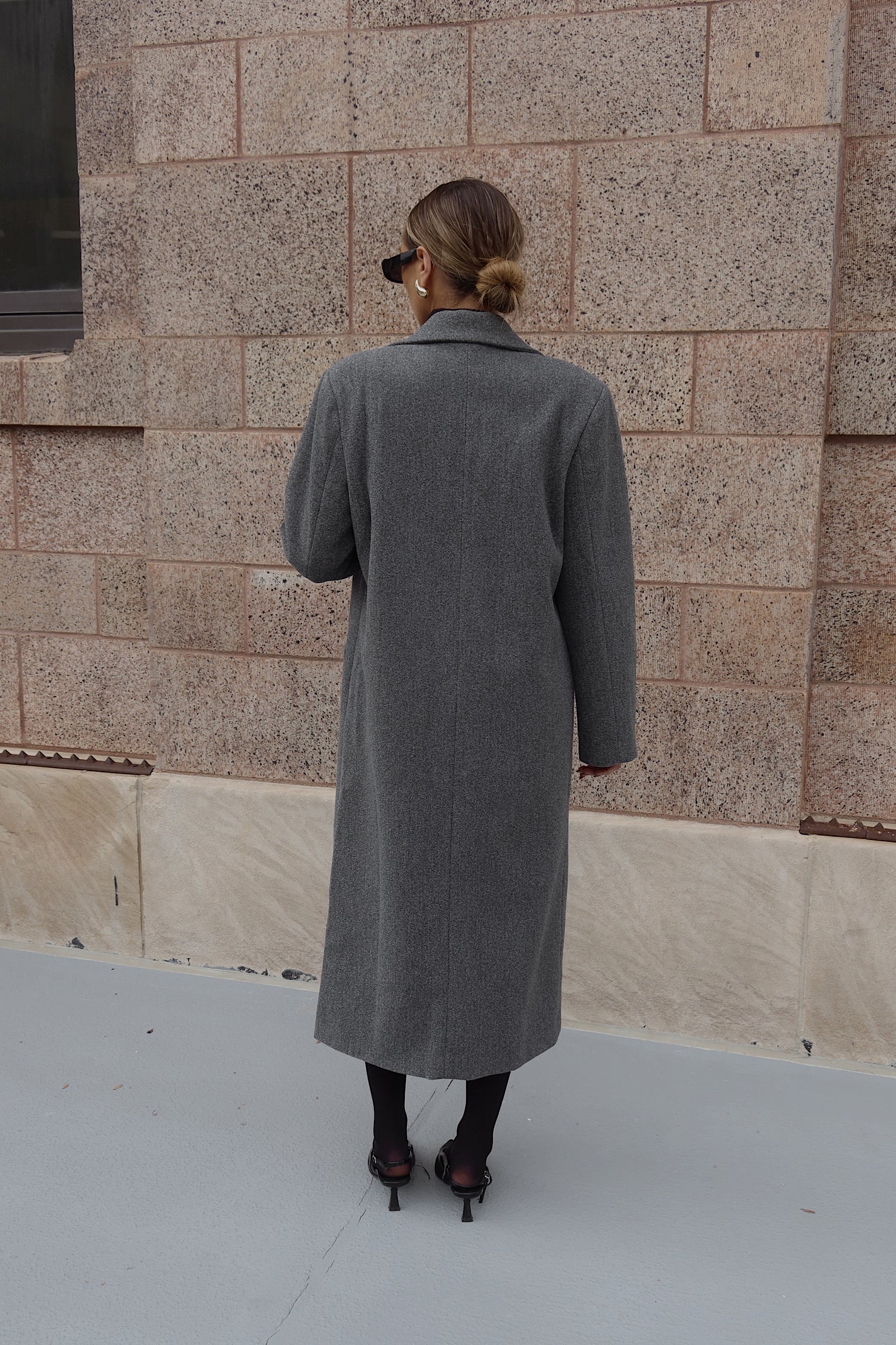 SALE :Drew Trench Coat in Grey