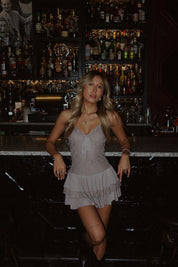 Amberlyn Lace Ruffled Romper