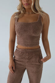 Mocha Cozy Flare Pants