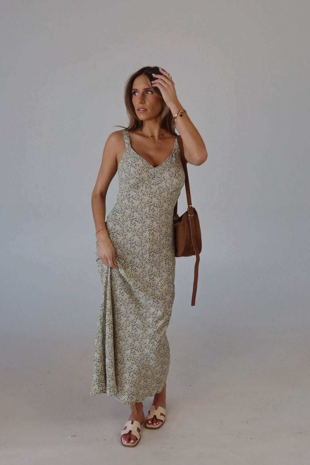 Dahlia Floral Midi Dress