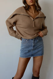 Ava Quarter Zip Sweater