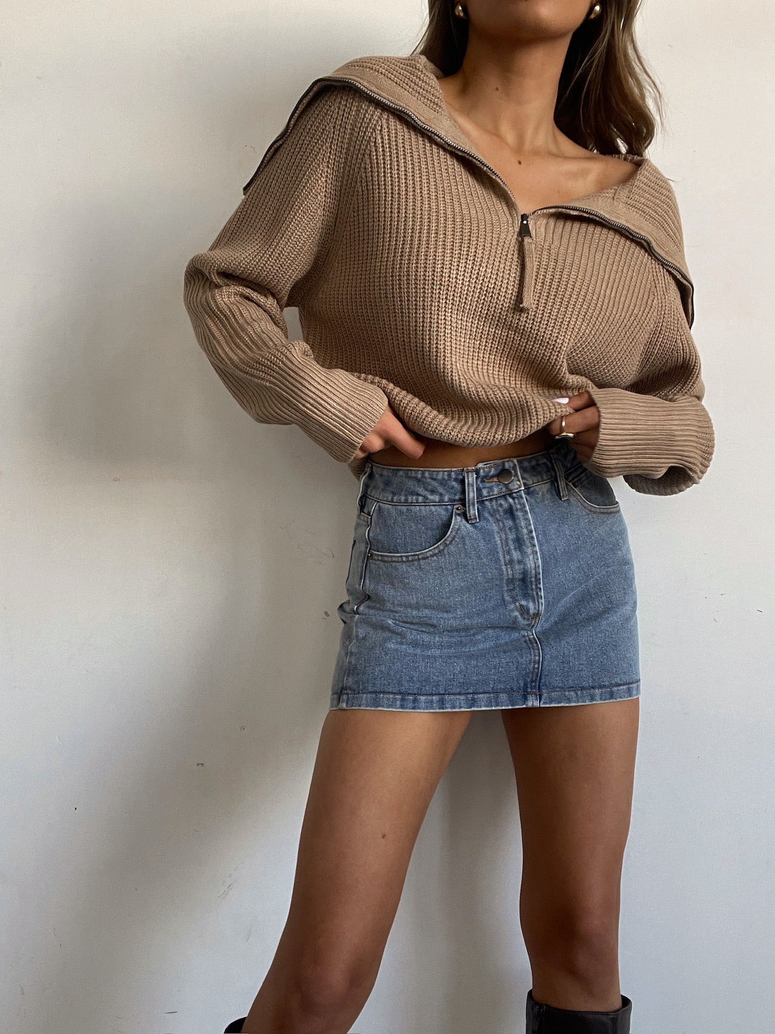 Ava Quarter Zip Sweater