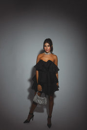 Lily Rose Strapless Tiered Mini Dress