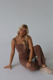 Mocha Cozy Cropped Tank