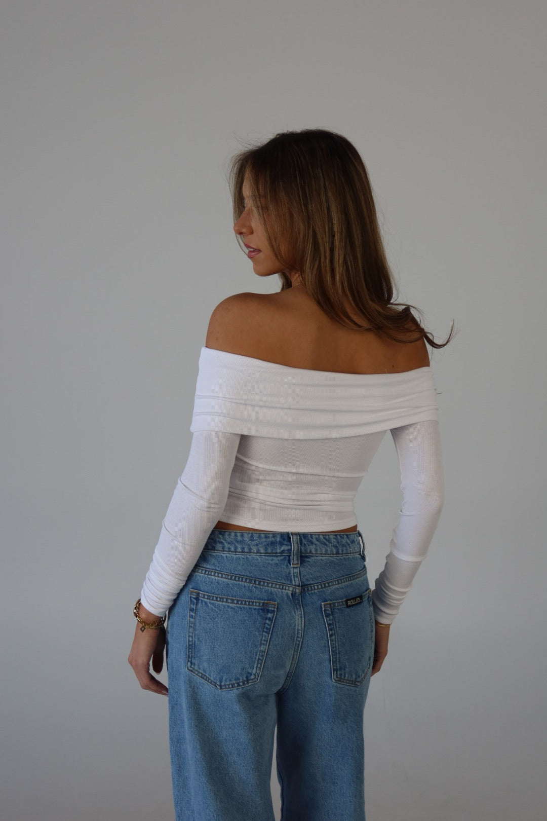 Ella Off The Shoulder Long Sleeve Top