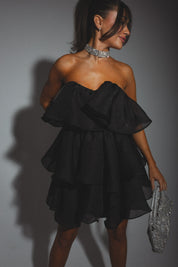 Lily Rose Strapless Tiered Mini Dress