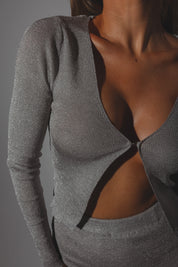 Xandra Shimmer Knit Top