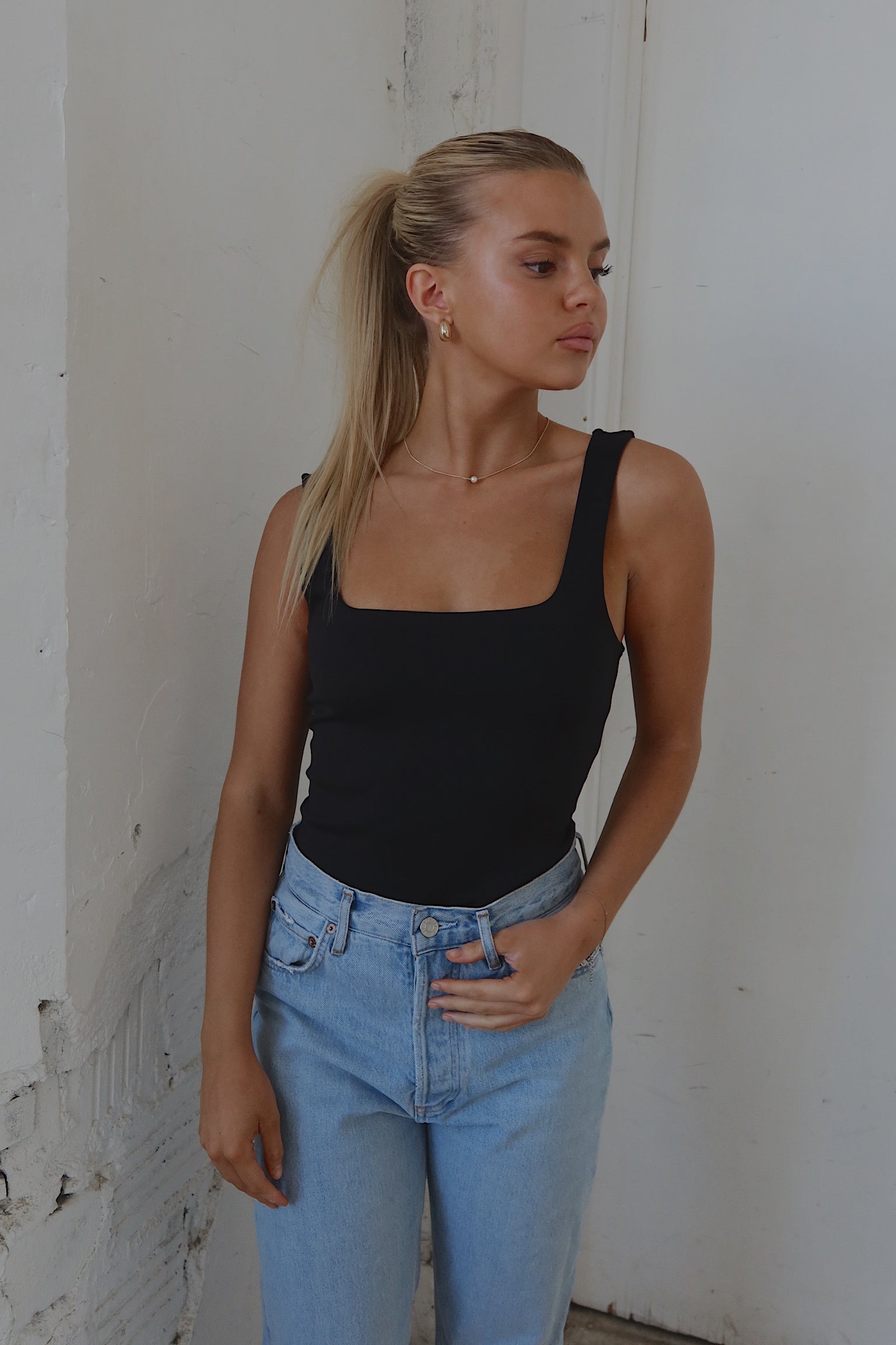 Luna Square Neck Bodysuit