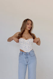 Clarissa Embroidered Corset Top