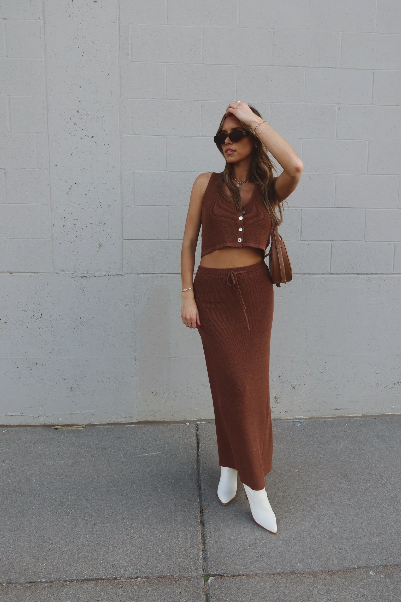 Janina Knit Midi Set