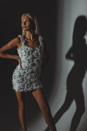 RESTOCKED :Blanca Feather Sequin Dress