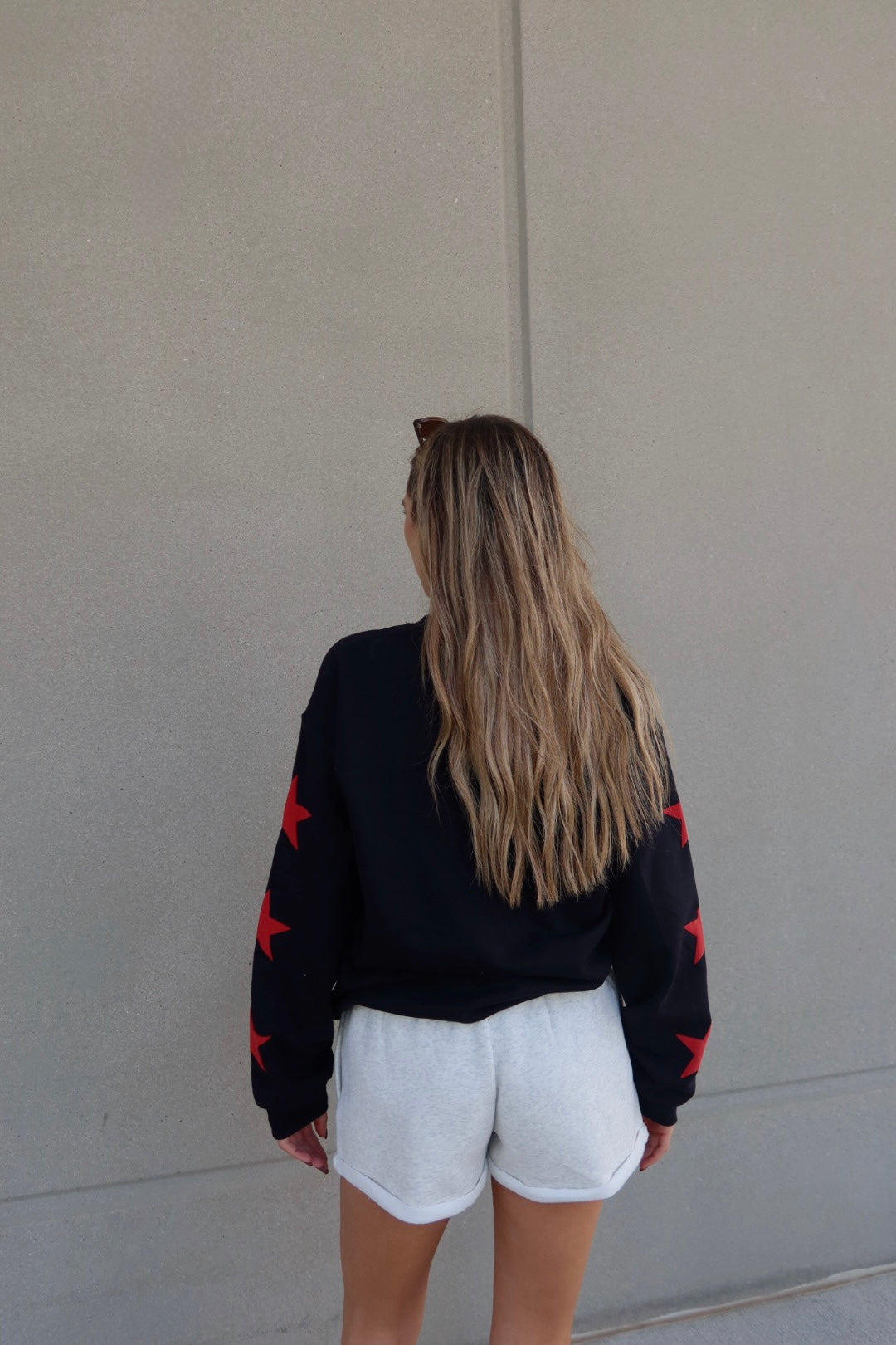 Huskers Star Crewneck In Black