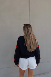 Huskers Star Crewneck In Black