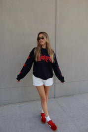 Huskers Star Crewneck In Black