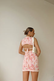SALE :Rillie Cut Out Floral Dress