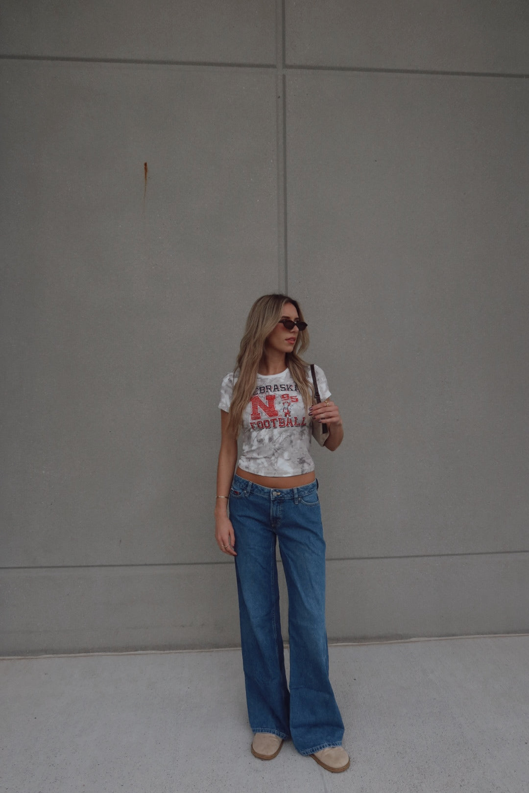 Nebraska Football Camo Baby Tee