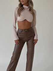 Gracia Long Sleeve Cropped Top