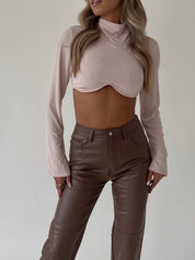 Gracia Long Sleeve Cropped Top