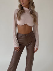 Gracia Long Sleeve Cropped Top