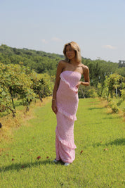 Reece Ruffle Lace Maxi Dress