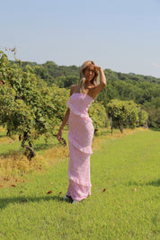 Reece Ruffle Lace Maxi Dress