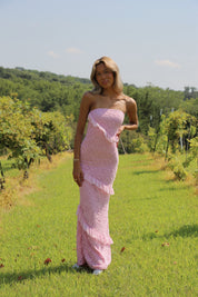 Reece Ruffle Lace Maxi Dress