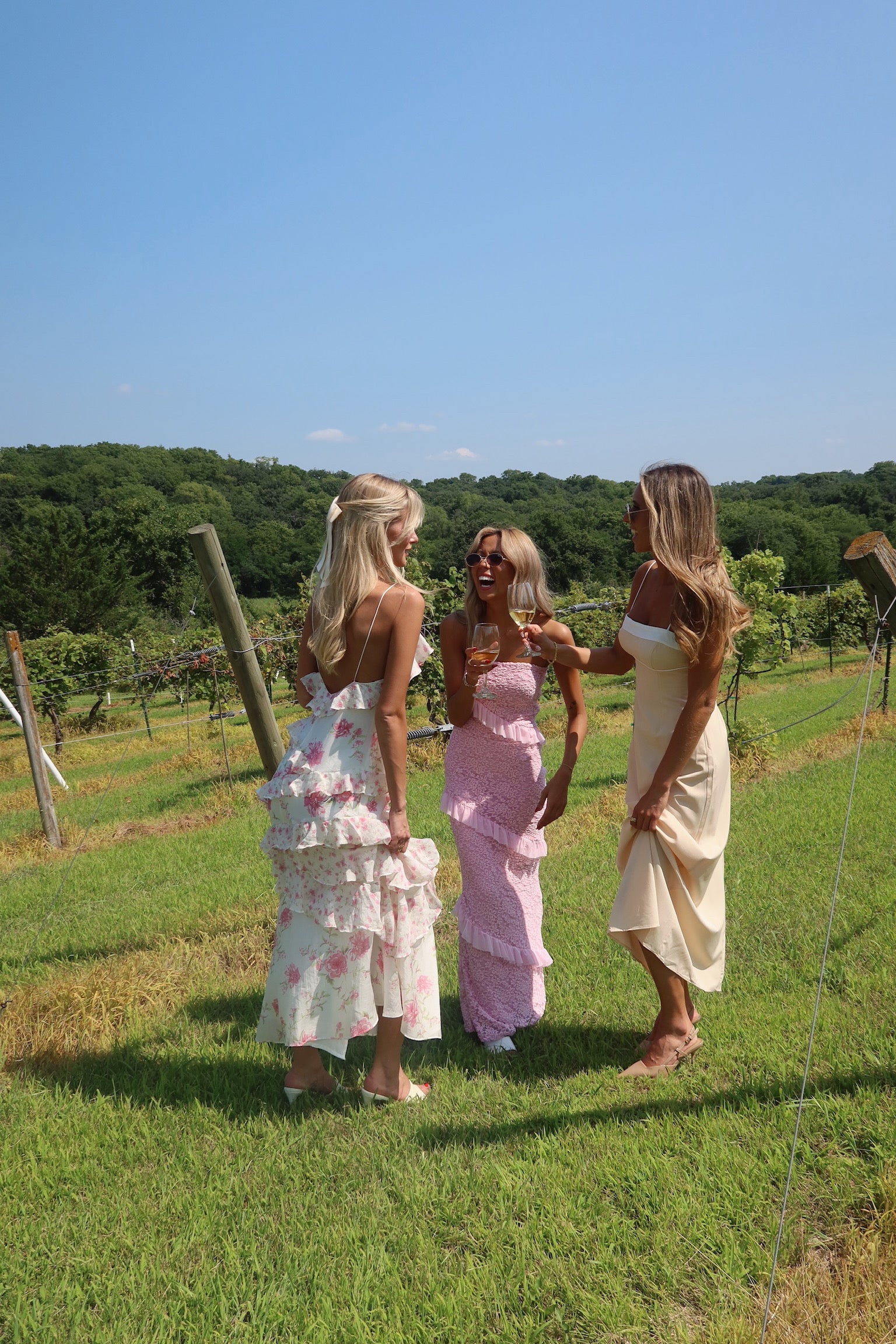Reece Ruffle Lace Maxi Dress