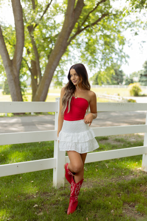 Dolly Red Tube Top