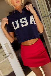 USA Short Sleeve Polo