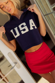 USA Short Sleeve Polo
