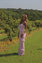 Reece Ruffle Lace Maxi Dress