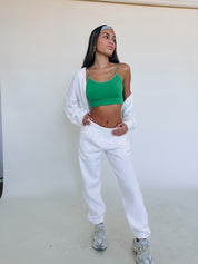 Green Double Strap Seamless Tank