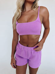 Moody Short Set In Lavender