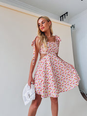 Olivia Floral Cut Out Mini Dress
