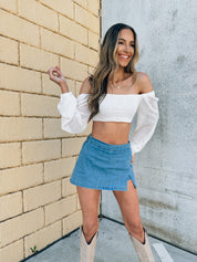Gianna Crochet Long Sleeve Top