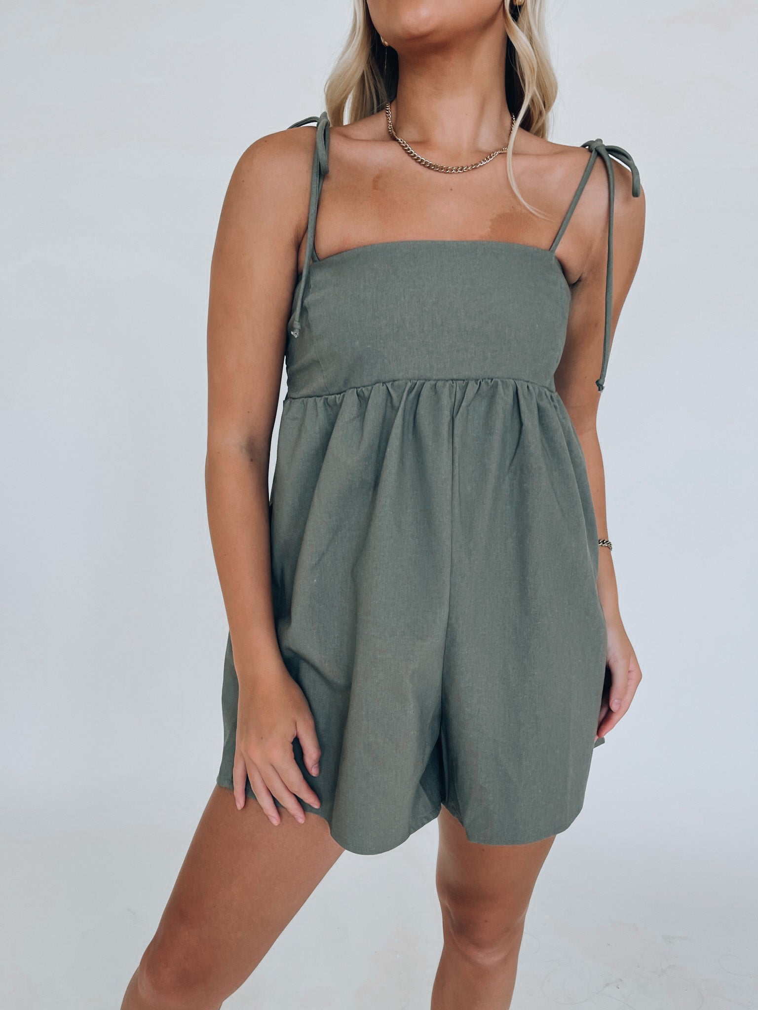 Elianna Babydoll Romper