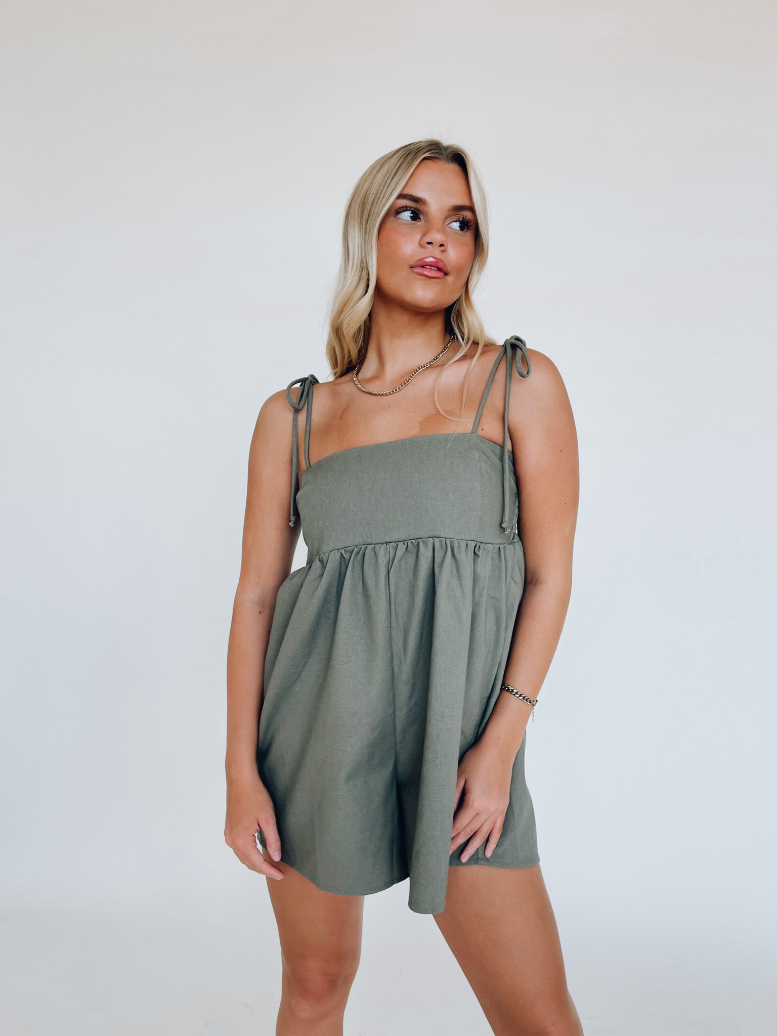 Elianna Babydoll Romper