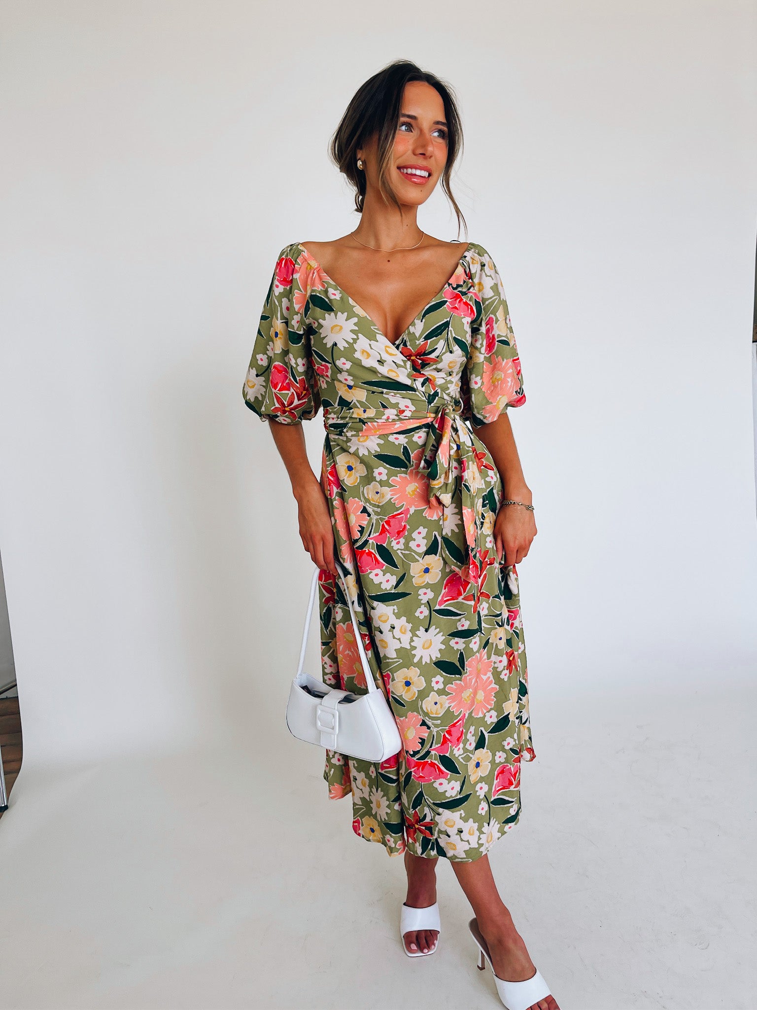 Izzie Wrap Midi Dress