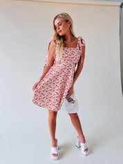 Olivia Floral Cut Out Mini Dress