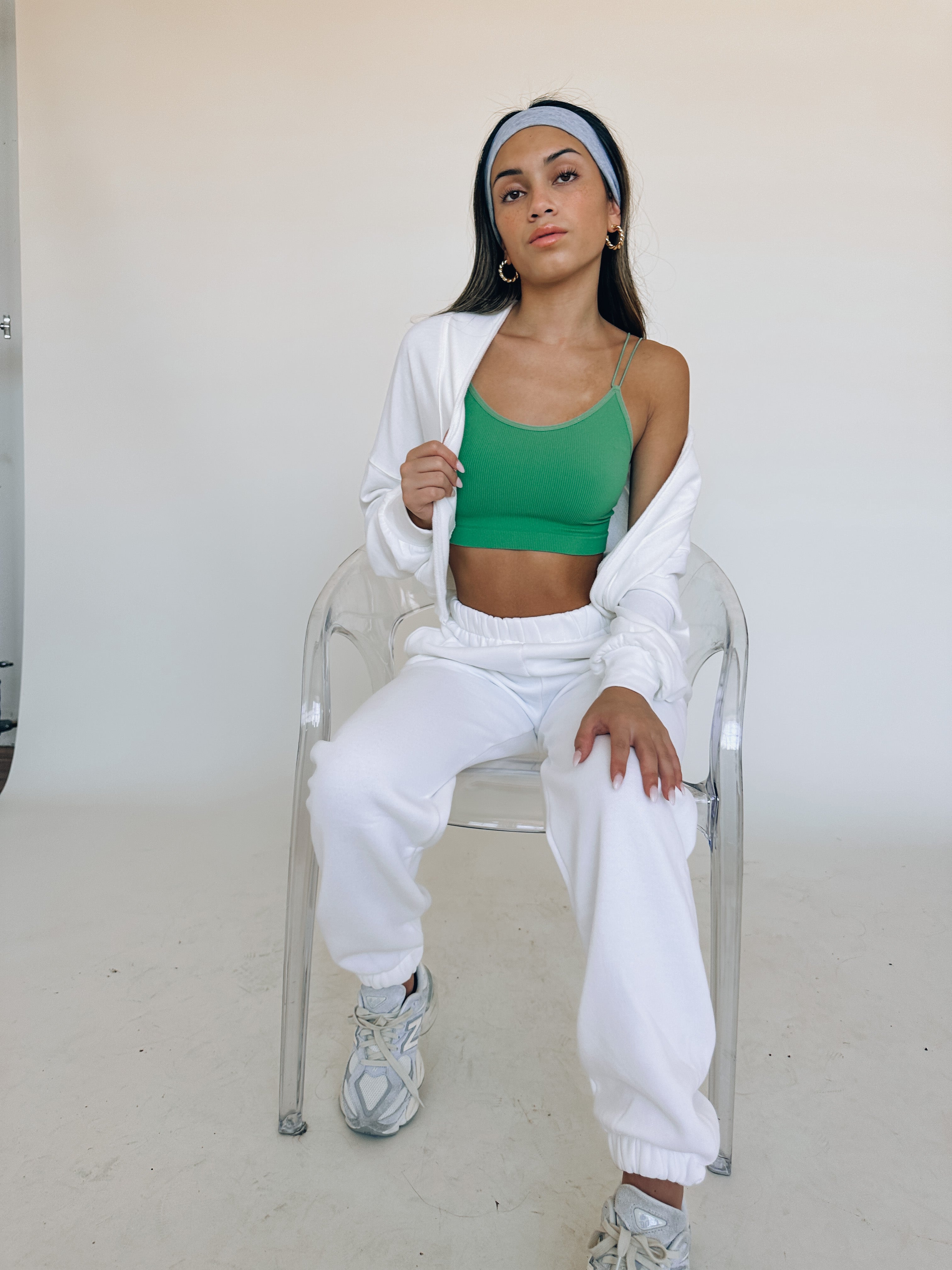 Green Double Strap Seamless Tank