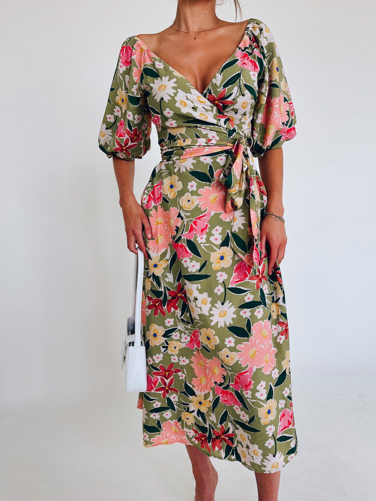 Izzie Wrap Midi Dress