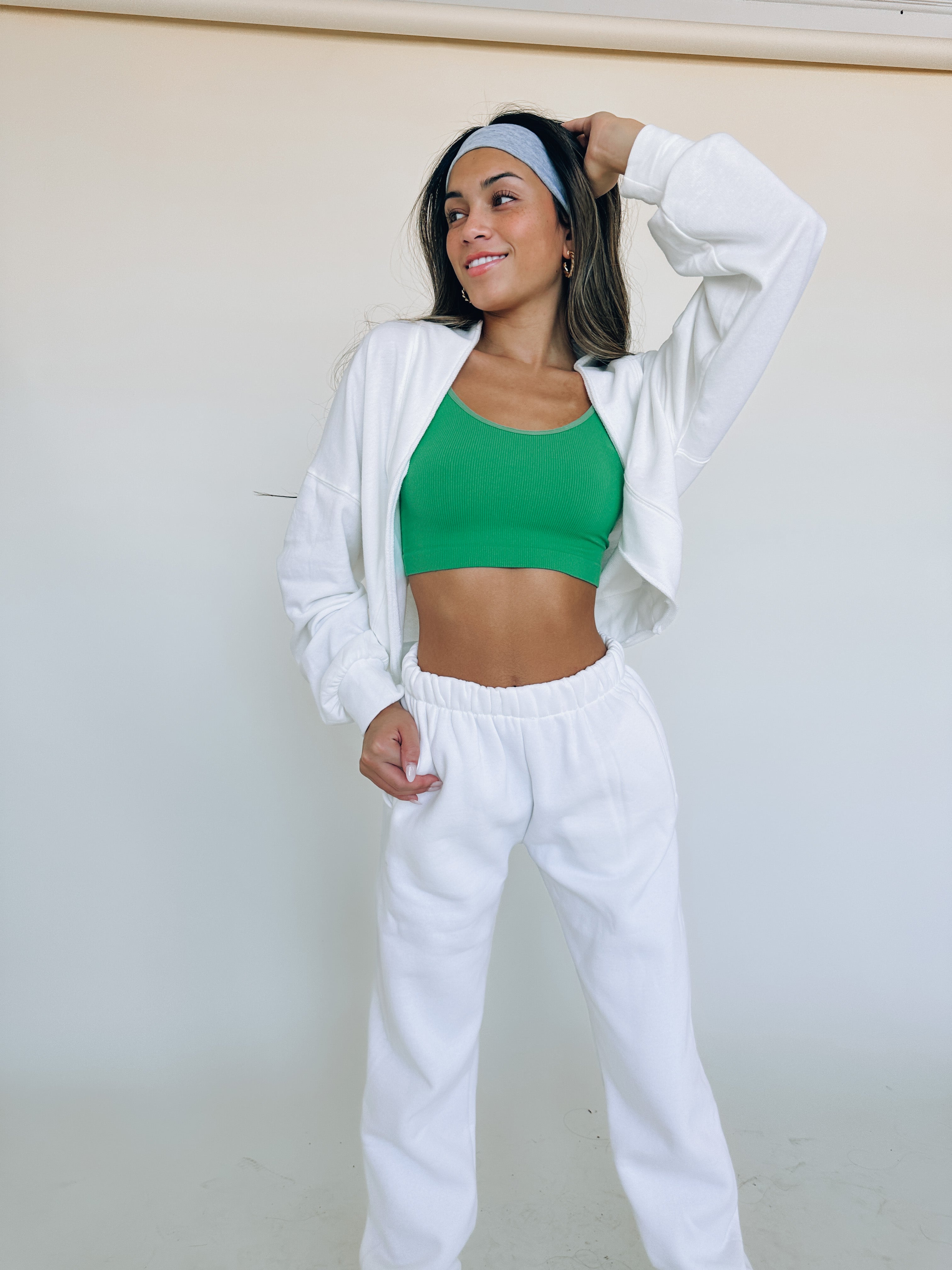 Green Double Strap Seamless Tank